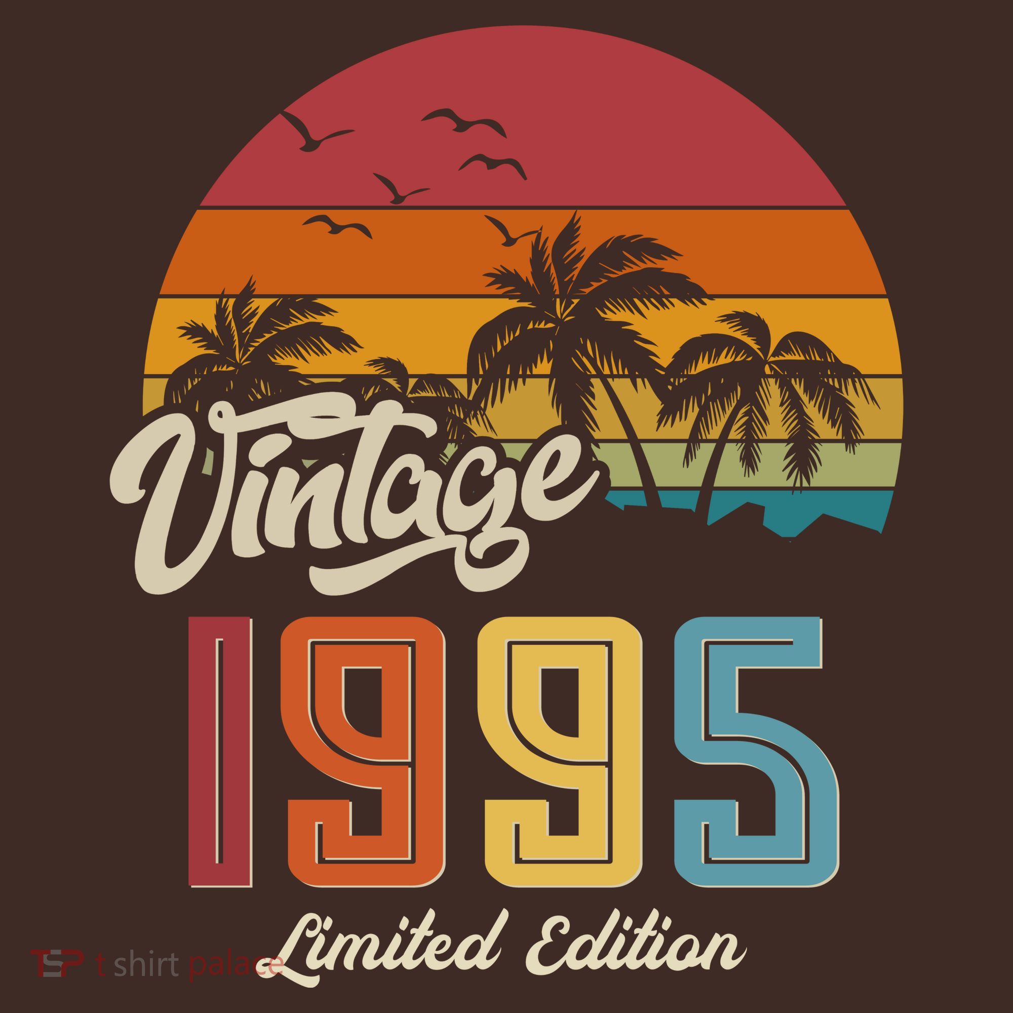 Tropical 30th Birthday Vintage 1995 Limited Edition T-Shirt