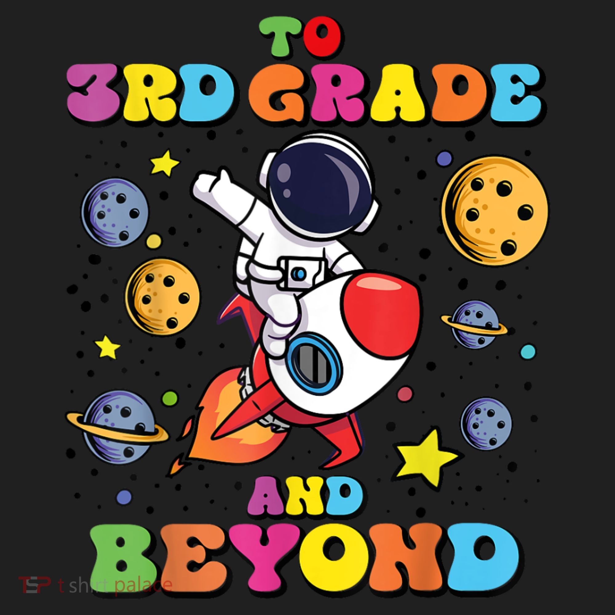 To 3rd Grade And Beyond Third Grade Astronaut Back To School Women's Sweatshirt