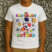 To 3rd Grade And Beyond Third Grade Astronaut Back To School T-Shirt thumb 3