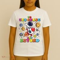 To 3rd Grade And Beyond Third Grade Astronaut Back To School T-Shirt thumb 4