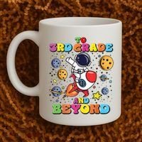 To 3rd Grade And Beyond Third Grade Astronaut Back To School Coffee Mug thumb 2