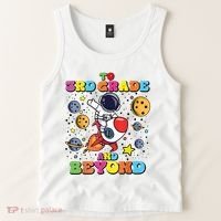 To 3rd Grade And Beyond Third Grade Astronaut Back To School Tank Top thumb 2