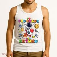 To 3rd Grade And Beyond Third Grade Astronaut Back To School Tank Top thumb 3