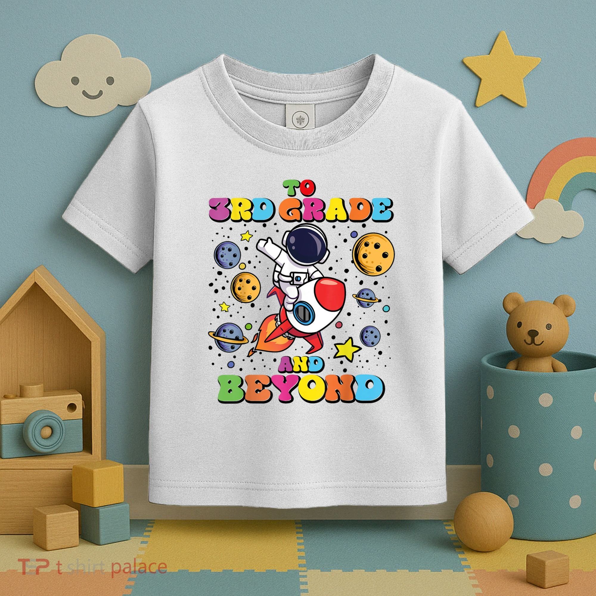To 3rd Grade And Beyond Third Grade Astronaut Back To School Toddler T-Shirt