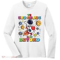 To 3rd Grade And Beyond Third Grade Astronaut Back To School Women's Long Sleeve Shirt thumb 0