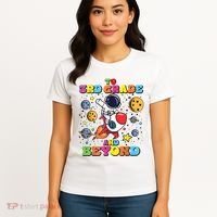 To 3rd Grade And Beyond Third Grade Astronaut Back To School Women's T-Shirt thumb 4