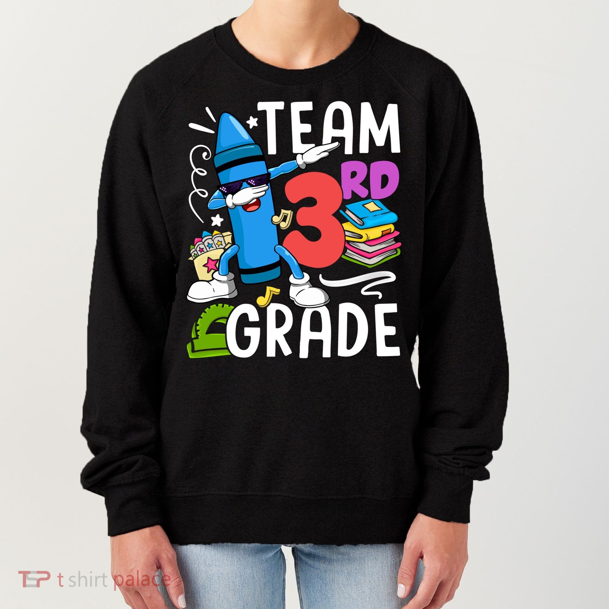 Team 3Rd Grade Cute Third Grade Teacher Gift Women's Sweatshirt
