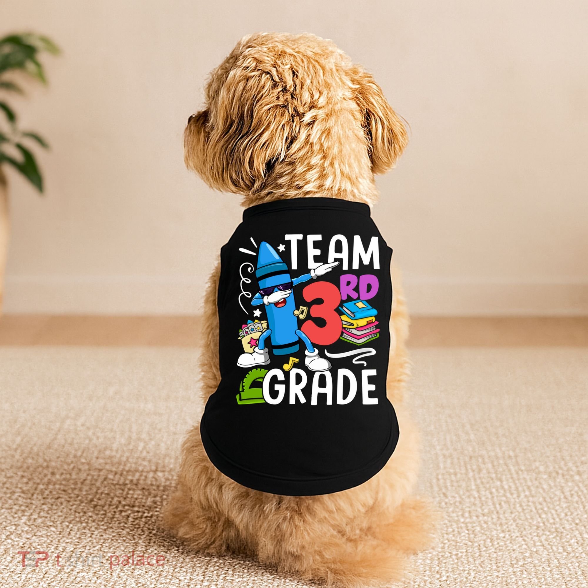 Team 3Rd Grade Cute Third Grade Teacher Gift Doggie Tank