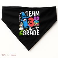 Team 3Rd Grade Cute Third Grade Teacher Gift USA-Made Doggie Bandana thumb 0