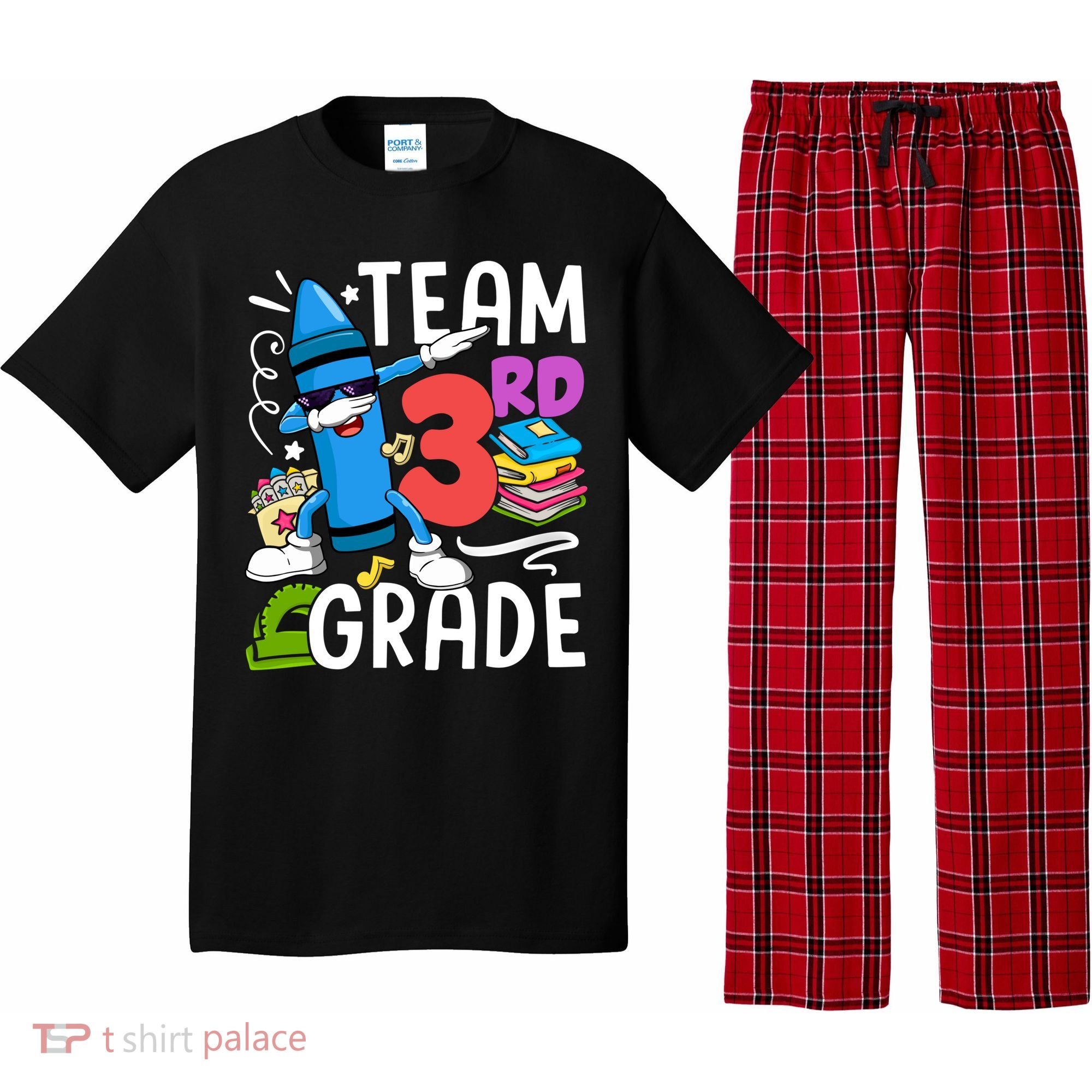 Team 3Rd Grade Cute Third Grade Teacher Gift Pajama Set
