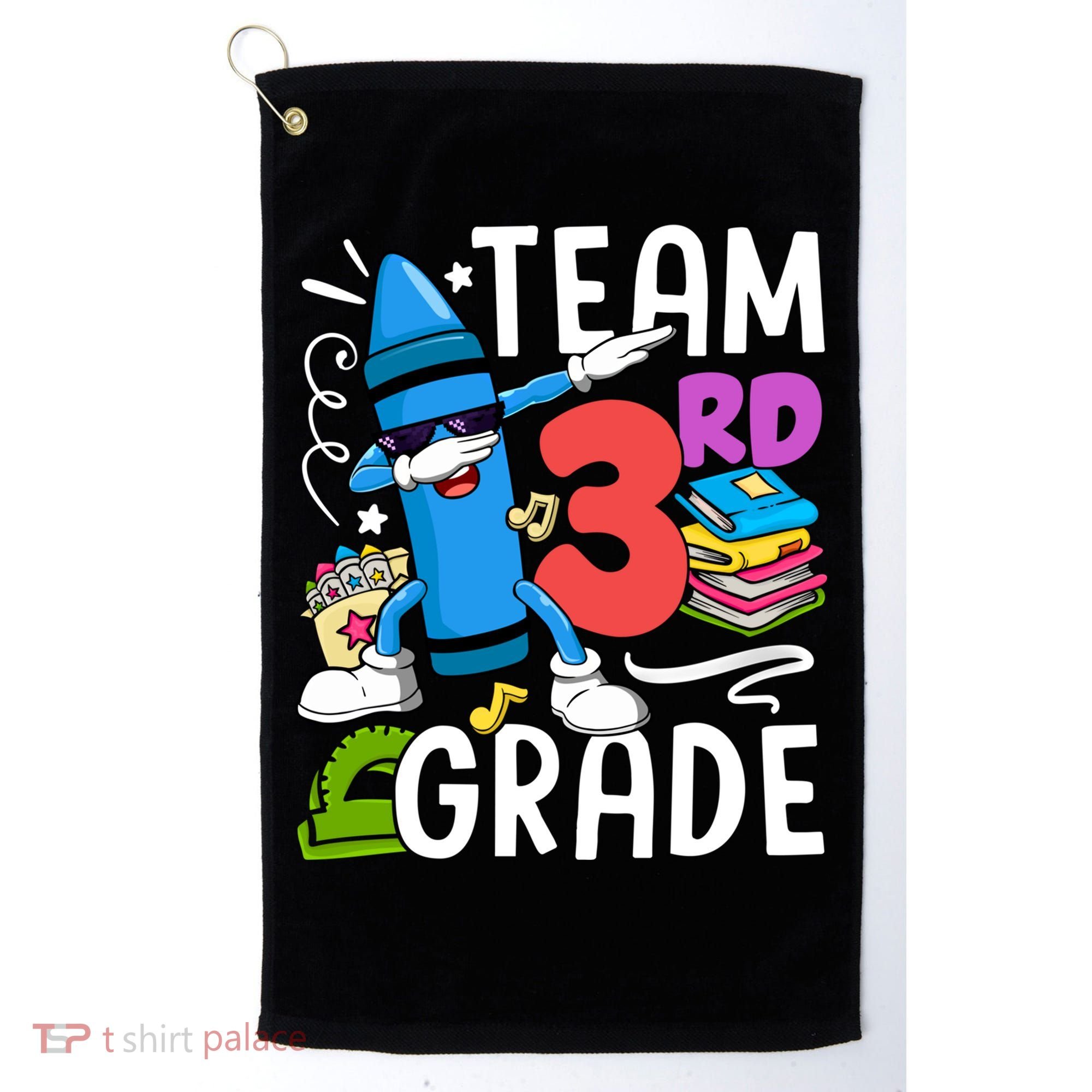 Team 3Rd Grade Cute Third Grade Teacher Gift Golf Towel