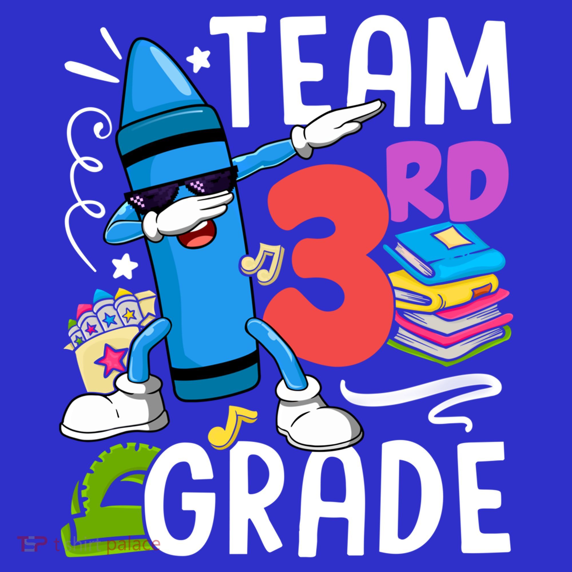 Team 3Rd Grade Cute Third Grade Teacher Gift Long Sleeve Shirt