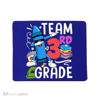 Team 3Rd Grade Cute Third Grade Teacher Gift Mousepad