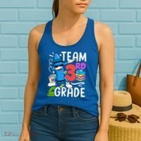Team 3Rd Grade Cute Third Grade Teacher Gift Women's Tank Top thumb 2