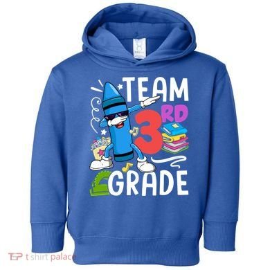 Team 3Rd Grade Cute Third Grade Teacher Gift Toddler Hoodie