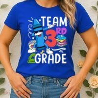 Team 3Rd Grade Cute Third Grade Teacher Gift Women's T-Shirt thumb 2