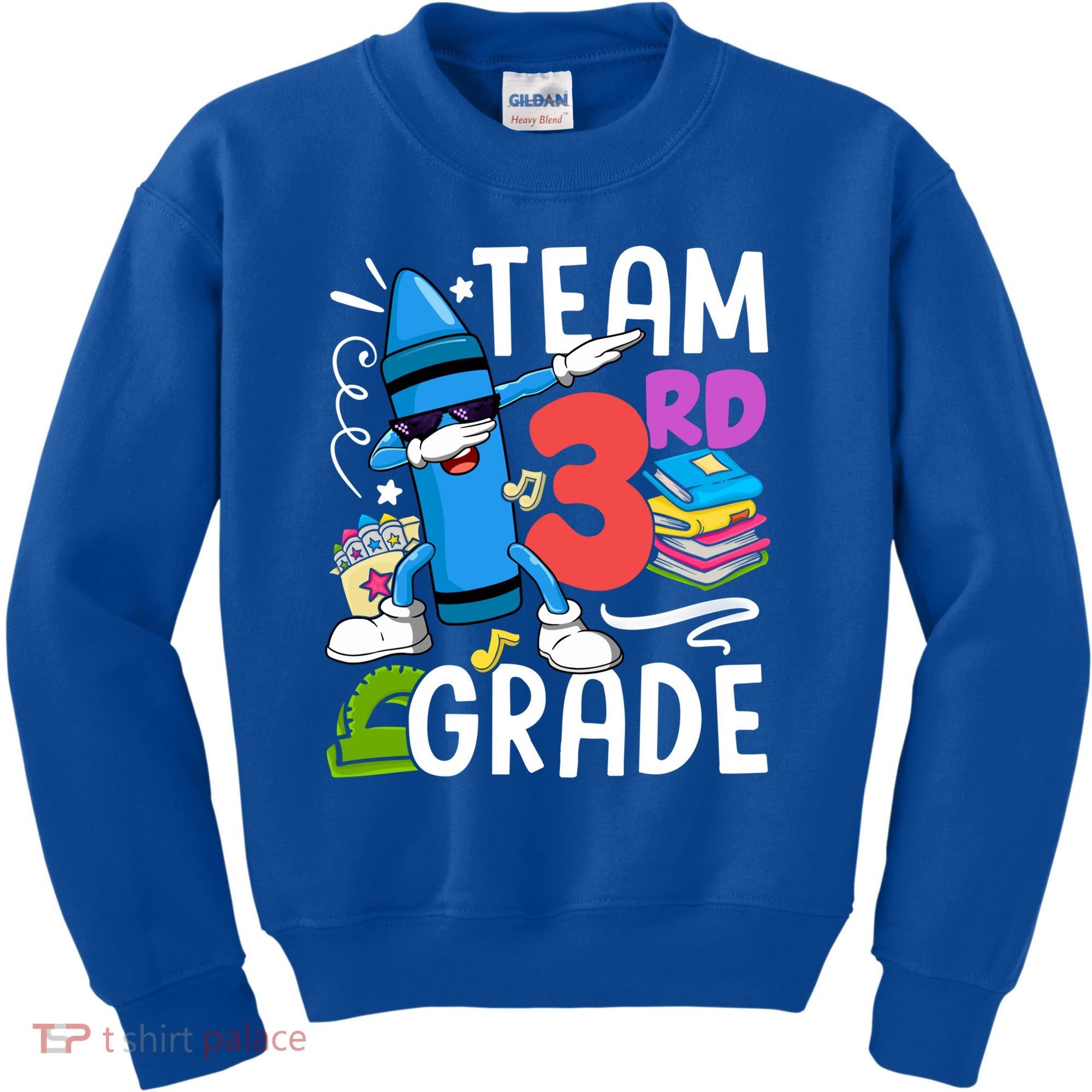 Team 3Rd Grade Cute Third Grade Teacher Gift Kids Sweatshirt