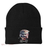 Trump 45 47 Presidential Election Winner Inauguration Beanie thumb 0