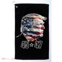 Trump 45 47 Presidential Election Winner Inauguration Golf Towel thumb 0