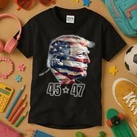 Trump 45 47 Presidential Election Winner Inauguration Kids T-Shirt thumb 3