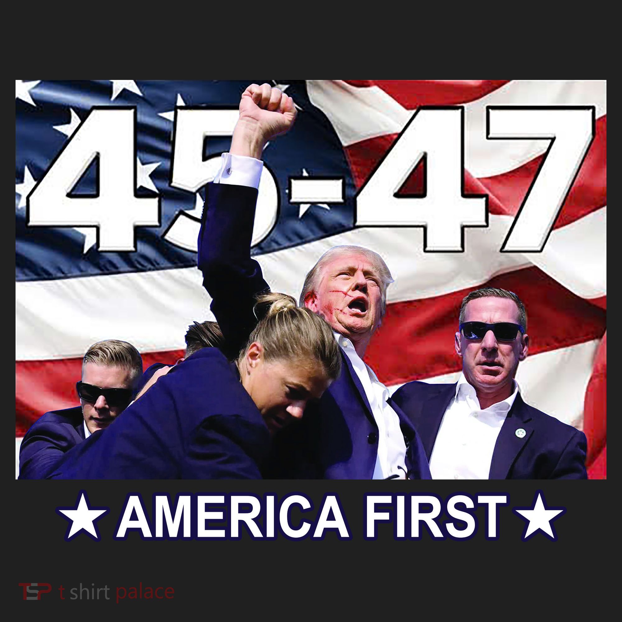 Trump 45 – 47 America First Women's Sweatshirt