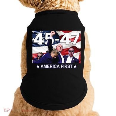 Trump 45 – 47 America First Doggie Tank