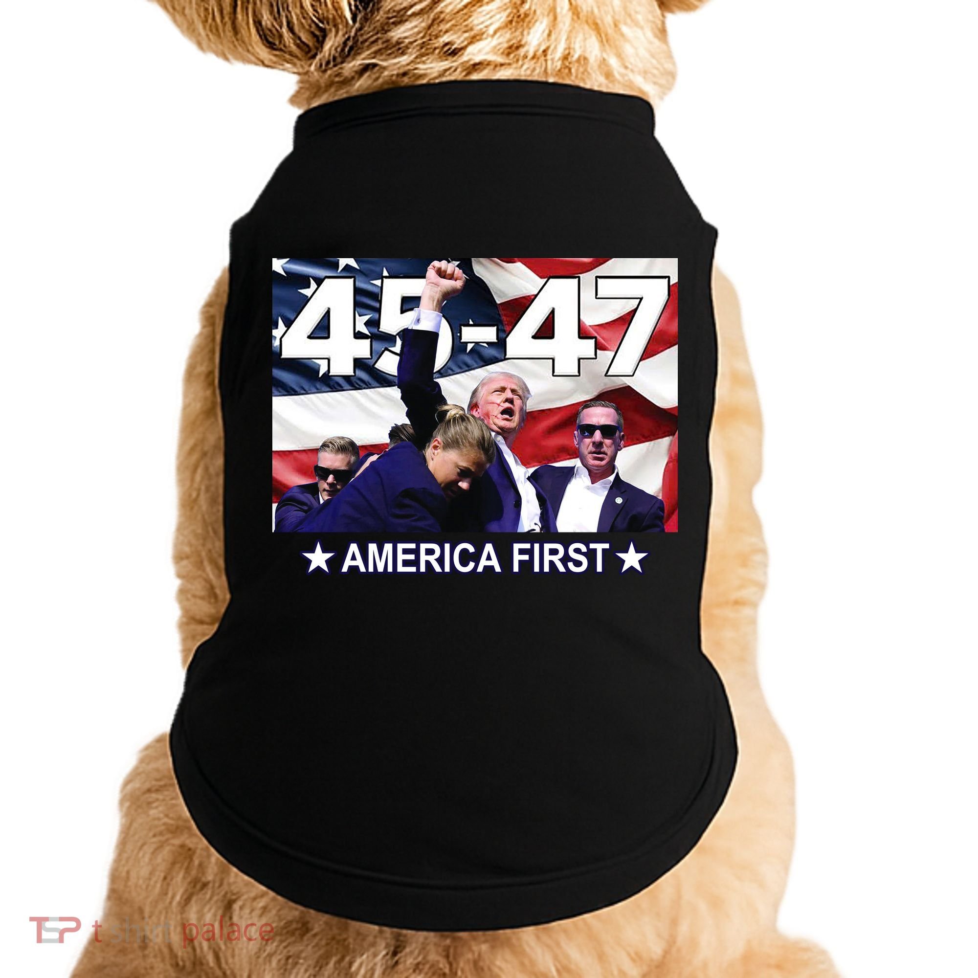 Trump 45 – 47 America First Doggie Tank