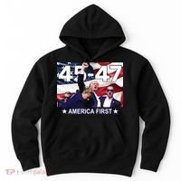Trump 45 – 47 America First Hoodie thumb 0