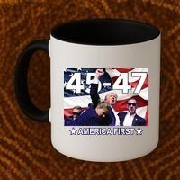 Trump 45 – 47 America First Coffee Mug thumb 2