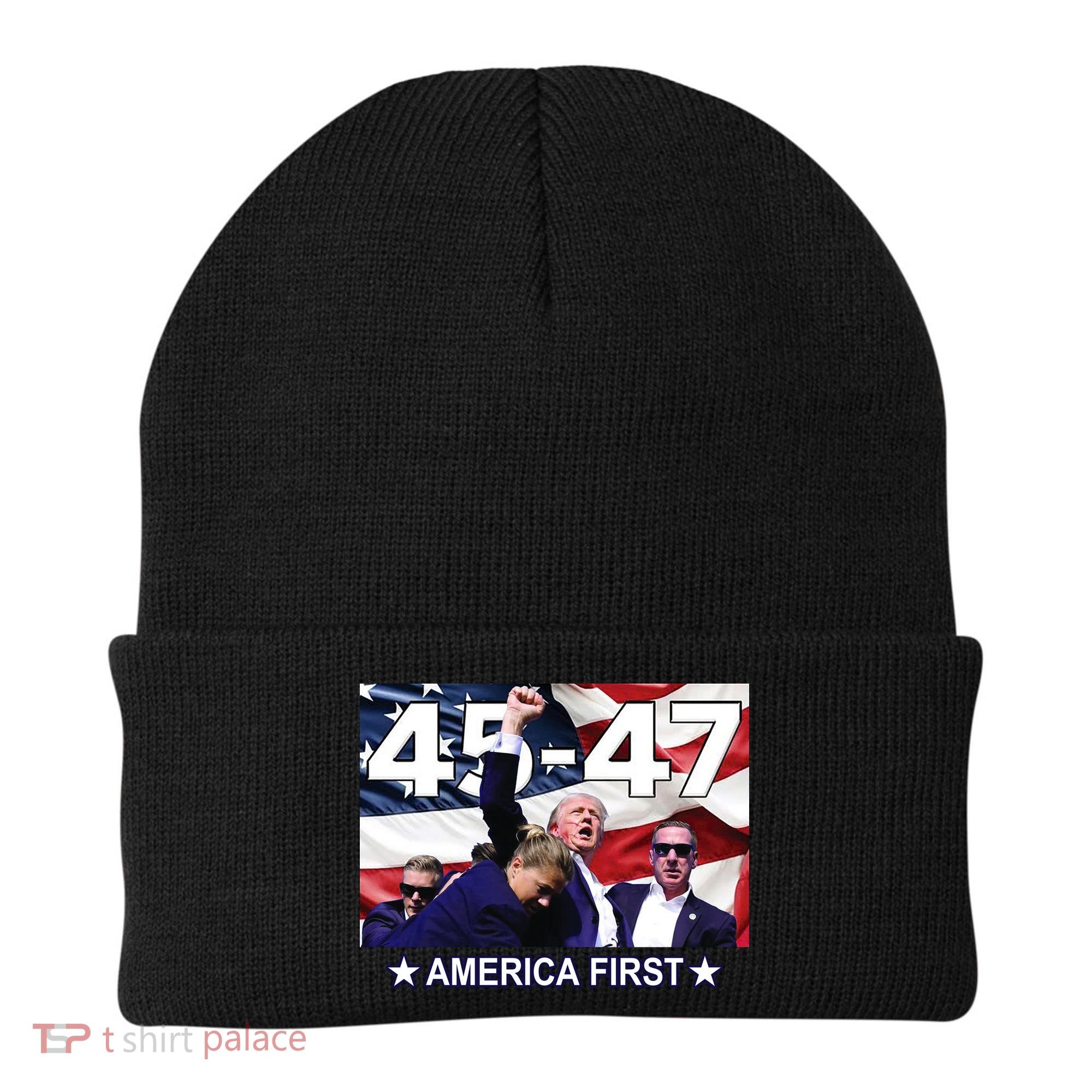 Trump 45 – 47 America First Beanie