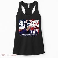 Trump 45 – 47 America First Women's Tank Top thumb 0