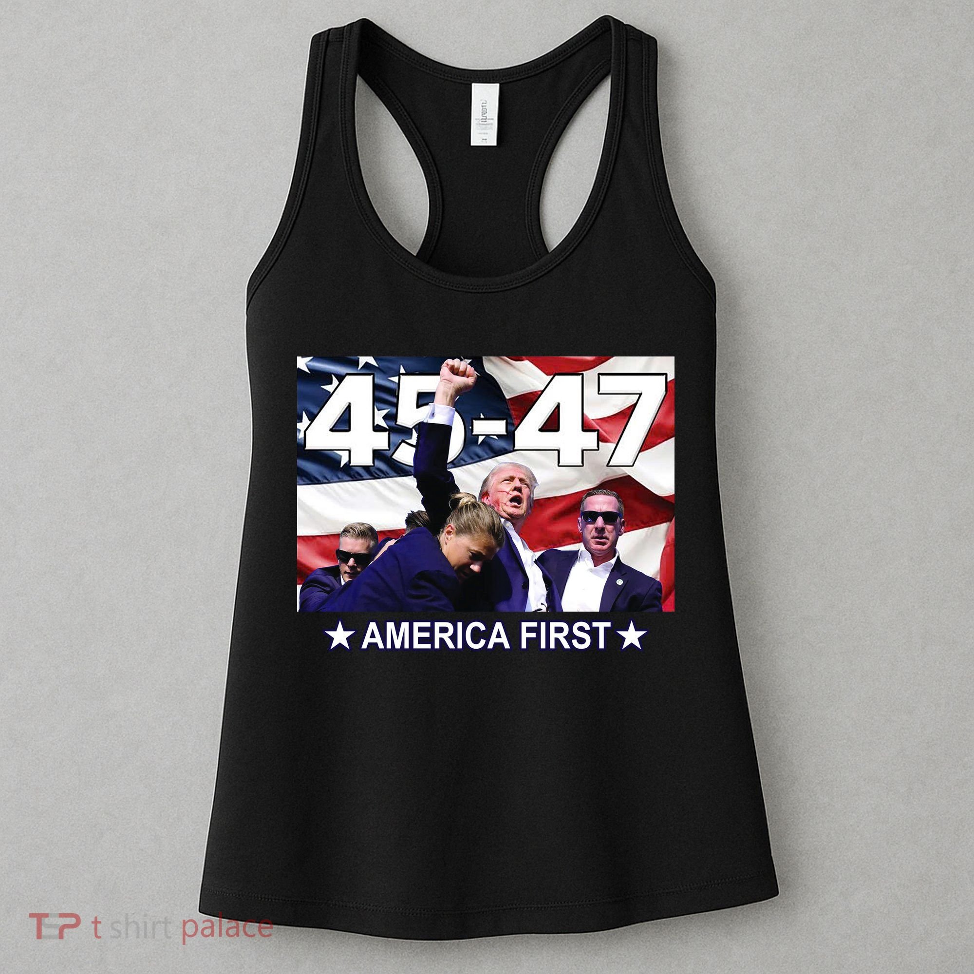 Trump 45 – 47 America First Women's Tank Top