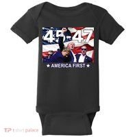 Trump 45 – 47 America First Baby Bodysuit thumb 0