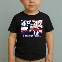 Trump 45 – 47 America First Toddler T-Shirt thumb 2