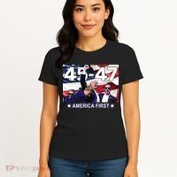 Trump 45 – 47 America First Women's T-Shirt thumb 4
