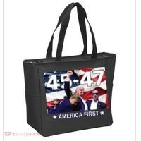 Trump 45 – 47 America First Tote Bag thumb 2