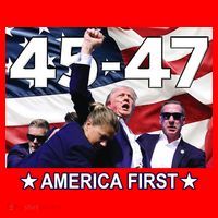Trump 45 – 47 America First Santa Hat thumb 1