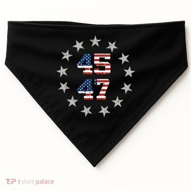 Trump 45 47 USA-Made Doggie Bandana