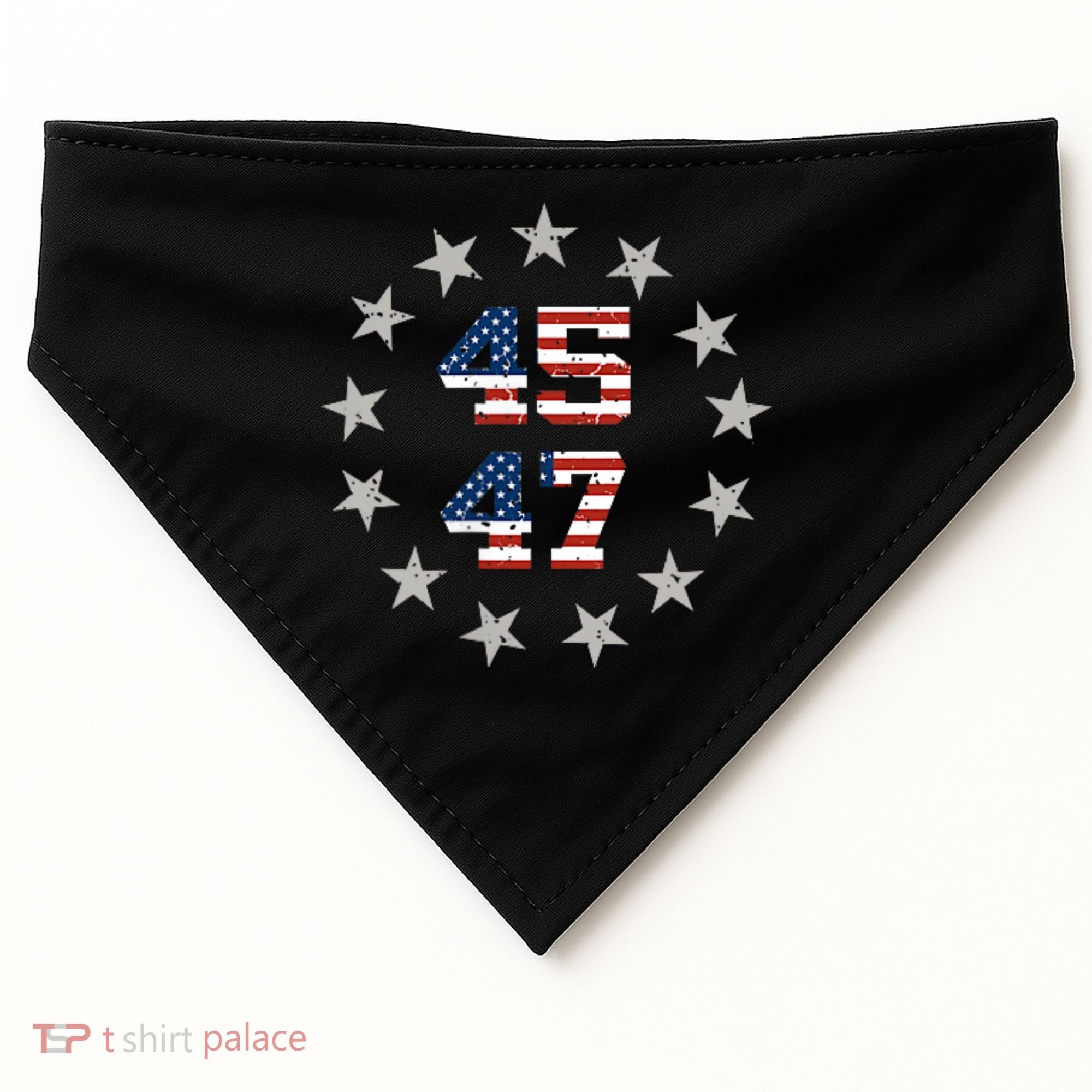 Trump 45 47 USA-Made Doggie Bandana