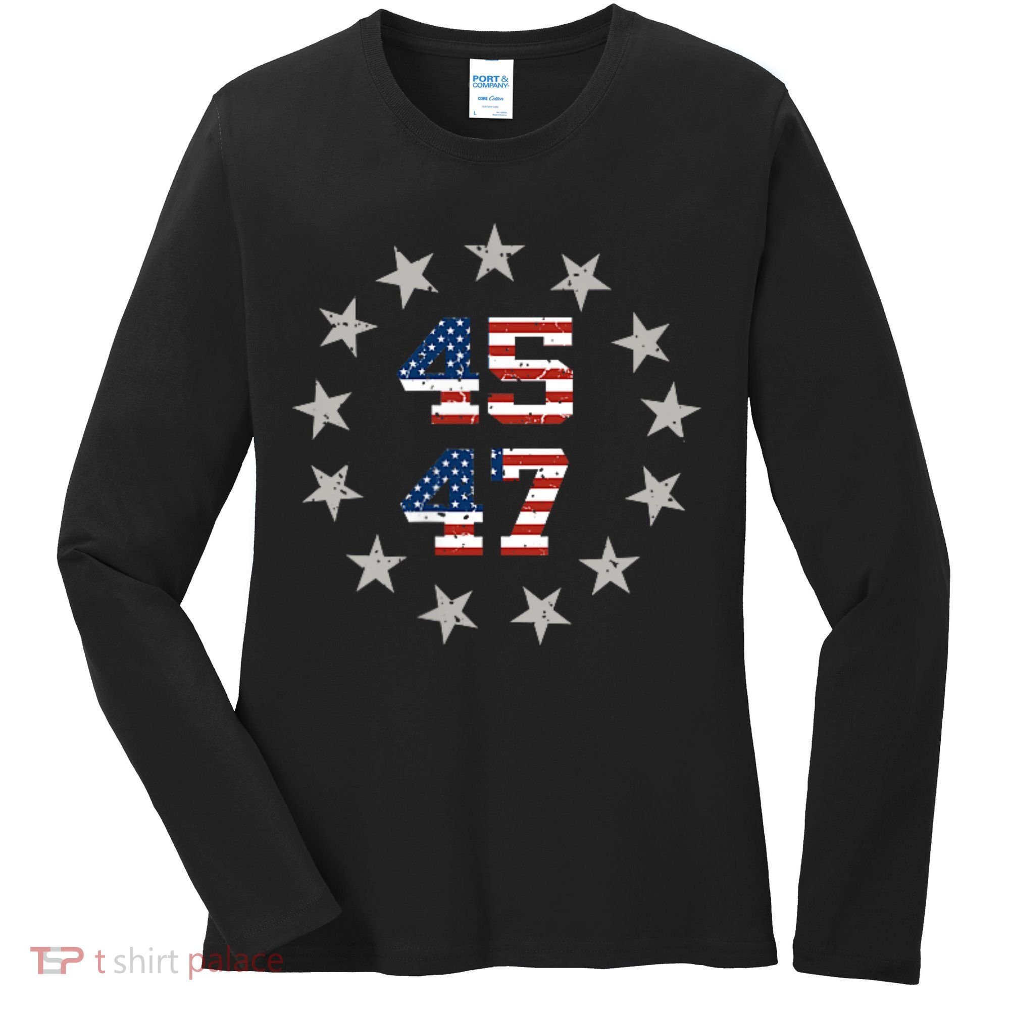 Trump 45 47 Women's Long Sleeve Shirt