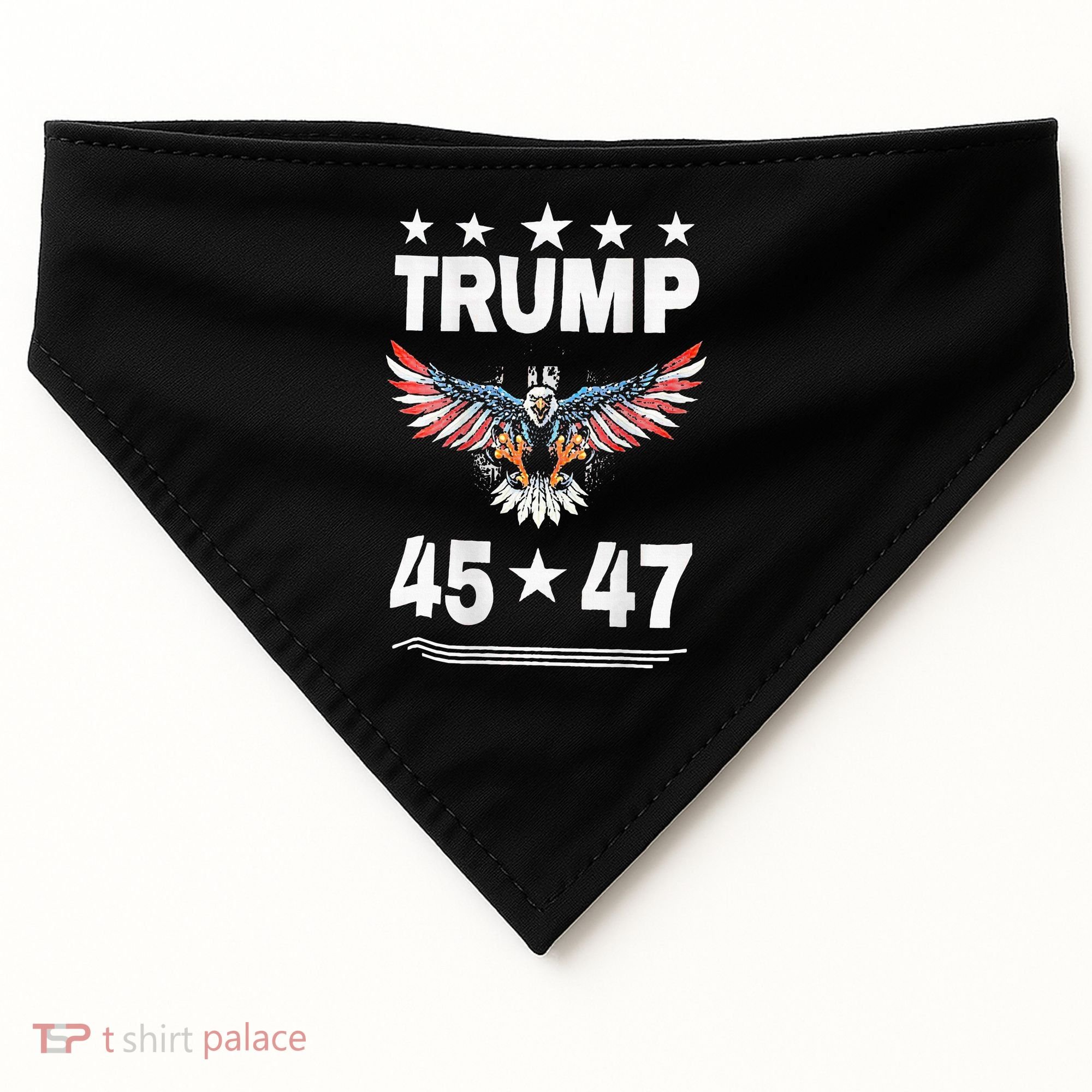 Trump 45 47 USA-Made Doggie Bandana