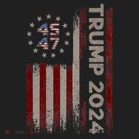 Trump 45/47 American Flag 2024 Beanie thumb 2