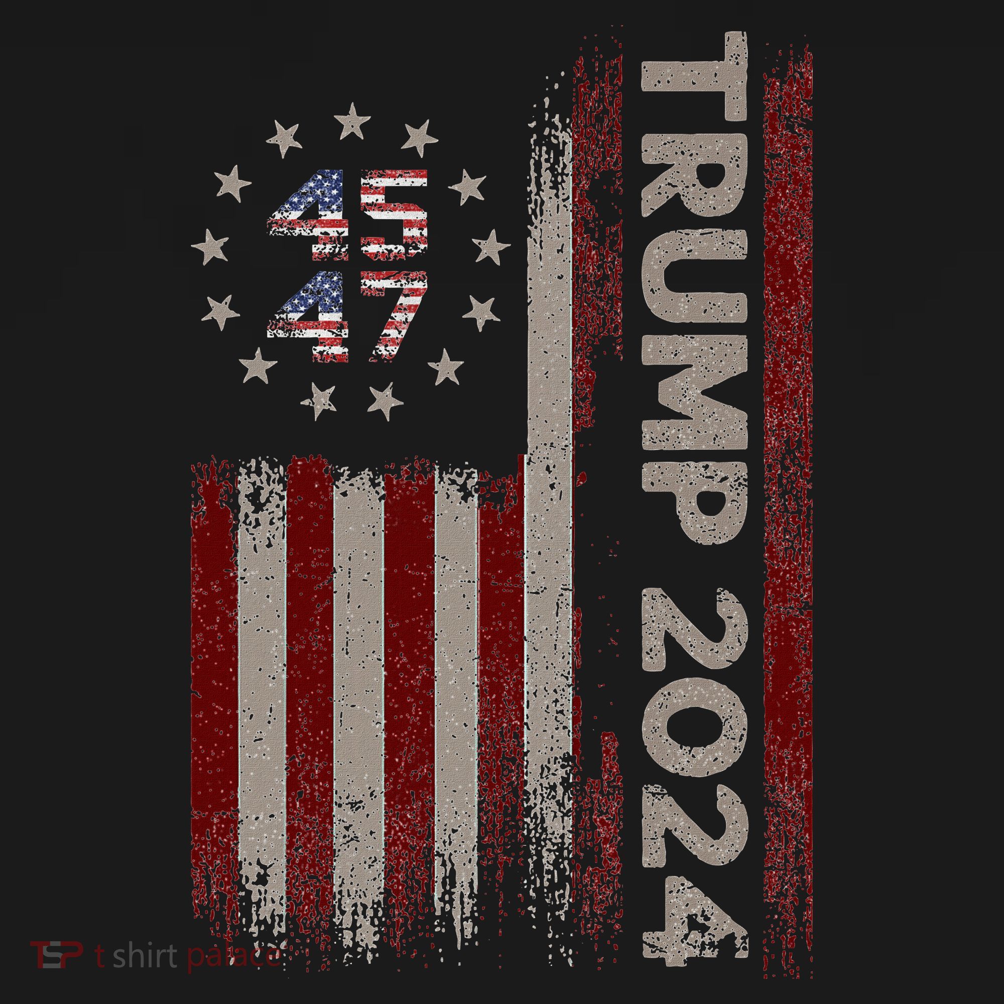 Trump 45/47 American Flag 2024 Women's Tank Top