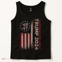 Trump 45/47 American Flag 2024 Tank Top thumb 2
