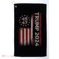 Trump 45/47 American Flag 2024 Golf Towel thumb 0