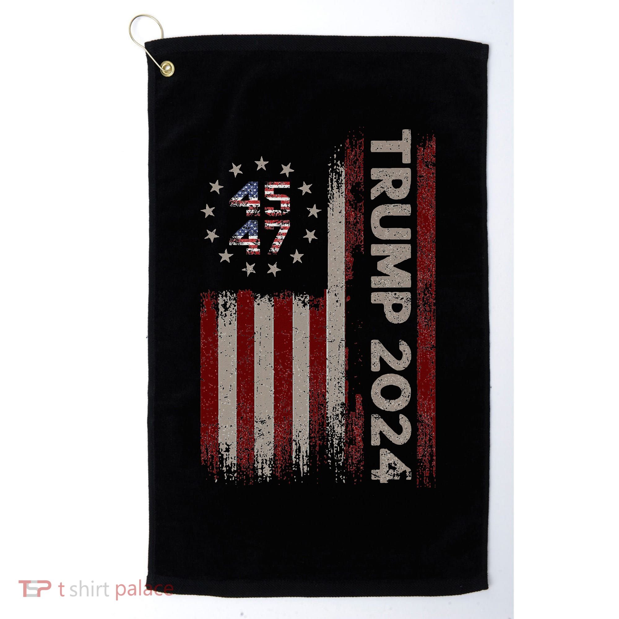 Trump 45/47 American Flag 2024 Golf Towel