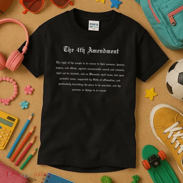 The 4th Amendment, Freedom U.s. Constitution Kids T-Shirt
