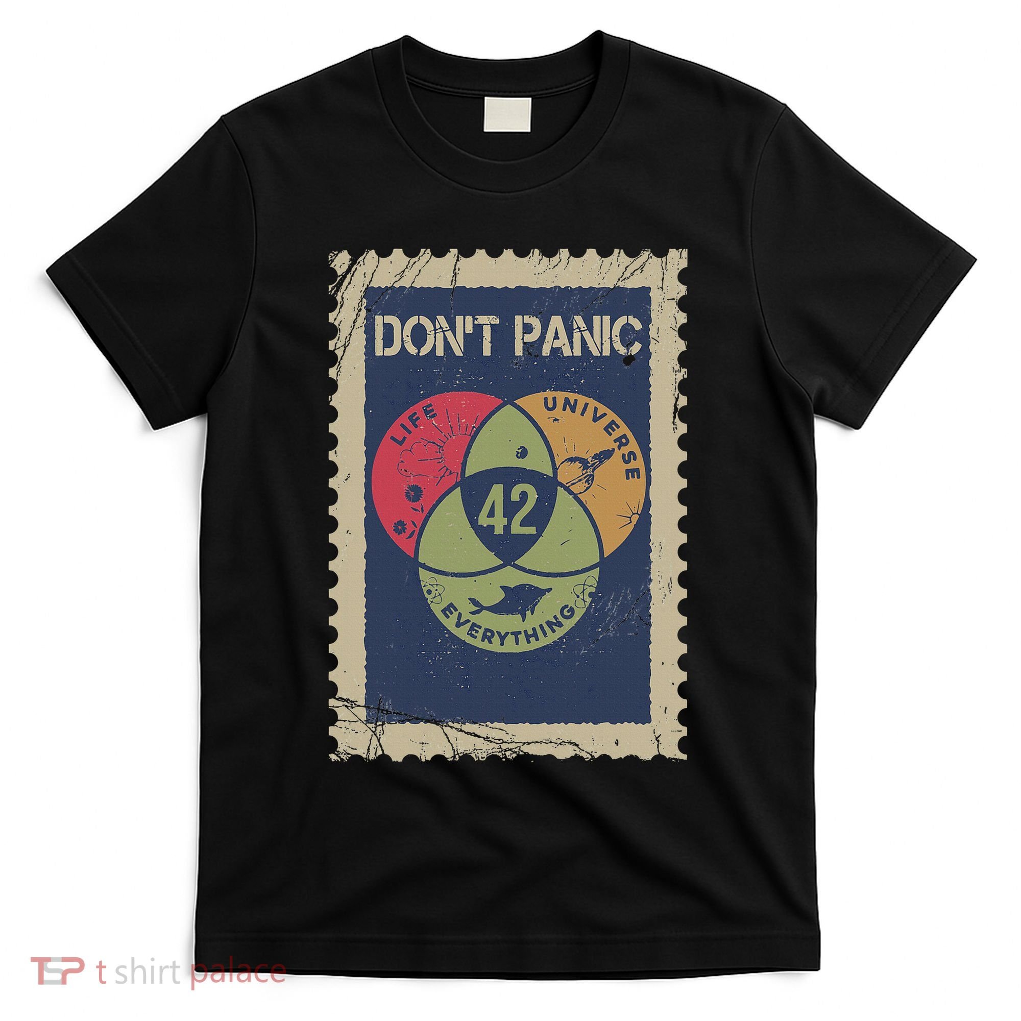 The 42 Answer To Life The Universe And Everything Postage T-Shirt