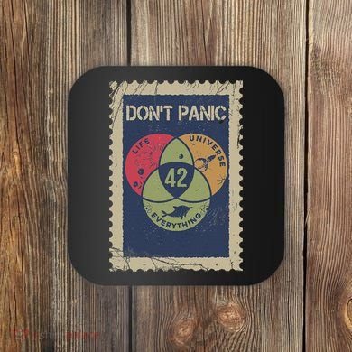 The 42 Answer To Life The Universe And Everything Postage Coaster