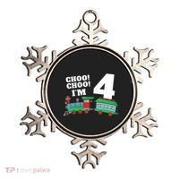 Train 4th Birthday Boy Train 4 Year Old Four Ornament thumb 0